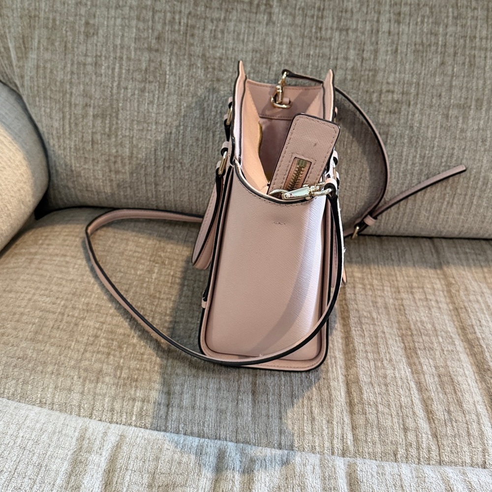 Kate Spade Blush Laurel Way Jewelef small Hardlee satchel in blush pink  9 by 9 - Picture 6 of 13